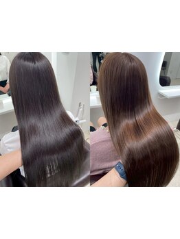 髪質改善で感動のサラ艶ストレート♪ダメージ毛もうるツヤ髪に導く縮毛矯正が人気☆[新宿駅]