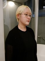 オーオシカシカスペース(OOO YY Space)&nbsp;ブロンドショート/抜きっぱなしブリーチ