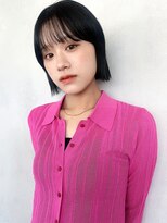 エミス バイ メルト 吉祥寺(emis by melt)&nbsp;【吉田江梨】暗めカラーボブ前髪カットデザインカラー秋冬人気