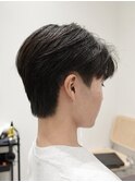 毛流れセンターパートニュアンスパーマカルマヘアメンズパーマ