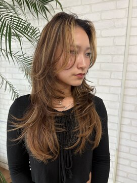 ココテラス(coco terrace) レイヤーカット/ハイライト/髪質改善カラー