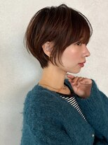 カナン 銀座(CANAAN)&nbsp;大人ショート　暗めカラー　ひし形シルエット