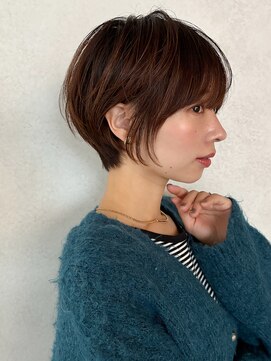 カナン 銀座(CANAAN) 大人ショート　暗めカラー　ひし形シルエット