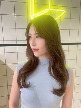 ラヴィズム 小新店(LUVISM) 韓国/顔周りレイヤー/おくれ毛/ベージュ/ダブルカラー/西区/小新