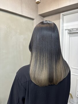 ファビ 渋谷(Fab) くびれヘア/暗めカラー/アプリコットオレンジ/縮毛矯正