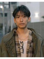 ペルズヘア(PELLS HAIR)&nbsp;ラウンドマッシュセンターパート大人マッシュ