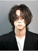 ミディアム センターパート ウルフ 鹿児島メンズ