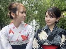 京都着物レンタル むすびめ 着付け/浴衣/訪問着/振袖の雰囲気(お友達・カップルさんでのご予約も大歓迎◎)