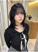 ブルーブラックミディアムハッシュ