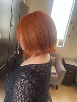 グラスヘア 石垣店(Grass Hair)&nbsp;目尾引く鮮やかオレンジカラー