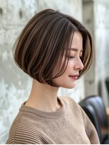 ルーファス メグロ(Ruufus Meguro)&nbsp;【40代50代60代】似合わせ大人ショートボブ／前下がり／髪質改善