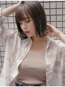 ネウィベルシア 名駅(newi belsia) 大人可愛い20代30代40代小顔ワンサイドショートボブ丸み前下がり