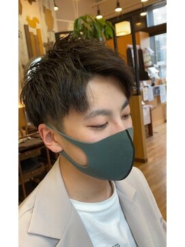 フレンズ 手稲店(friend's) アップバング　ツーブロック　ショート