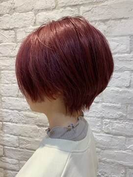 アース オーセンティック 三鷹店(EARTH Authentic) ショート×チェリーレッドカラー