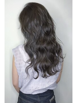 フロート 小阪店(float) アッシュグレー_マロンベージュ Aラインボブ かきあげ