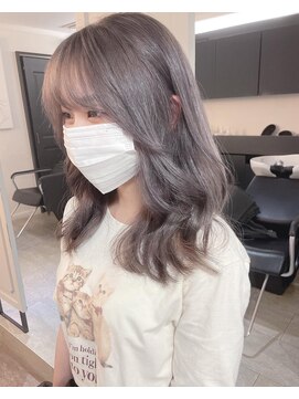 リンドトウキョウ ウメダ(LINDO TOKYO) ミルクグレージュ　ブリーチ2回~