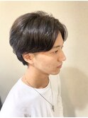 メンズカット センター分け