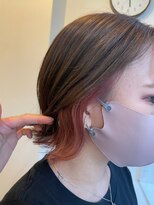 エンレイ(enRei) モカグレージュインナーカラーハイトーンオレンジうるツヤ髪美髪
