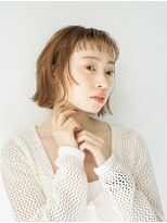 ロッカヘアエジェ(ROCCA hair eje.)&nbsp;ストレートボブ◎ベージュ