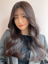 ラルムバイシー 新宿(LARME by Sea)&nbsp;韓国前髪顔周り×フェミニンダークアッシュ【新宿/髪質改善】