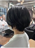 ダークグレージュユニセックスレトロガーリー