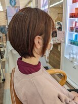 エイムヘアメイク 舟入店 丸みショートボブ