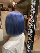 ラフ 難波店(LAFF)&nbsp;#黒髪#ボブルフ#ネビージュ#小顔#ワンレン