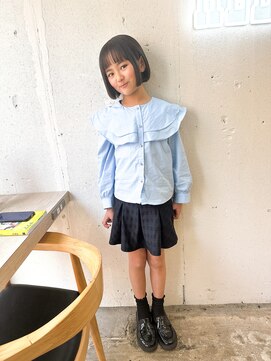 ヘアーワークス ヘルム 渋谷店(HAIR WORKS HELM) 【 HELM】キッズカット★マチルダボブ