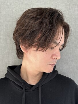 フイ 恵比寿(Hui) men's/アップバング/ツーブロックマッシュ/束感ショート/波巻き