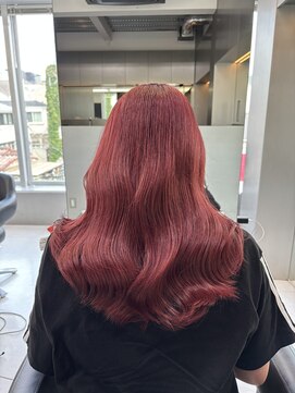 イキ 表参道(iki omotesando) デザインカラー／レイヤーカット/ウェットヘア/オリーブベージュ