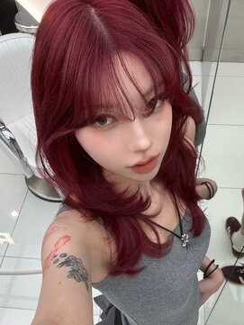 レディアル 渋谷(REDEAL) ワンホンヘア/韓国ヘア/ウルフ/前髪[レイヤーカット/渋谷]