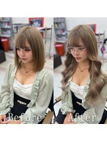 あるじゃんすー 仙台店 ミルクティーベージュ#シールエクステ#イメチェン#韓国#仙台