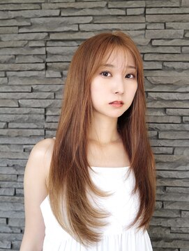 ハイバレーヘアーメゾン(HIGH VALLEY HAIRMAISON) カットハイレイヤーラテカラーブラウンカラー岡山南中央町