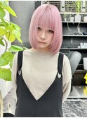 韓国風《ペールピンク》ハイトーン/ケアブリーチ/ダブルカラー