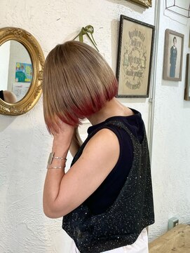 プライベートサロン キッテ(private salon kitte.) ラインカラーボブ