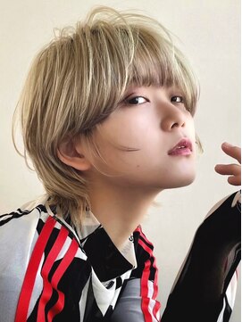 イヴォークトーキョーオーサカ(EVOKE TOKYO osaka) ショート ウルフ ハイトーンカラー ポイントカラー