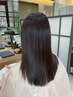 カット+弱酸性縮毛矯正+キラメ トゥインクルトリートメント　￥23,100～