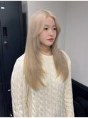 11912ミルクティーベージュ髪質改善ストレートマロンベージュ