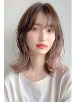 ラナ 新宿(lana)&nbsp;インナーカラー/ミディアム/くびれヘア/【lana hair新宿】