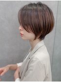 ミニウルフレイヤーカット顔周りカット前髪カットショート錦糸町
