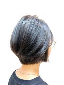 クオリス 上板橋店(QUALIS) 20代30代ミニボブココアブラウン小顔美肌ストレート丸み