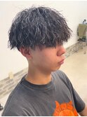 メンズパーマ/ツイストスパイラルパーマ/ツーブロック