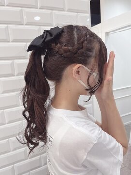 リルミー ミュエナ 大須 矢場町(Lilme myuena) 夏にもおすすめ*アップスタイルヘアメ*新井