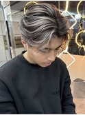 MEN’S HAIR/バレイヤージュ/刈り上げセンターパート/栄久屋大通