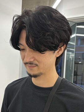 ウィル バイ ブラウン(Vir by Brown) 大人の色気髪/毛流れパーマメンズマッシュ