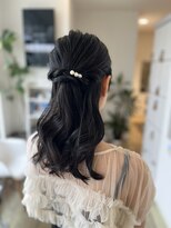 ルシードスタイル　ムースユイット(LUCIDO STYLE mousse8)&nbsp;【オケージョン】ハーフアップアレンジ