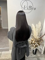 リブロ(LiBro)&nbsp;髪質改善ストレートダークアッシュ暗めカラー大人ナチュラル