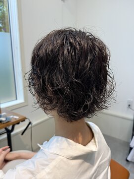 【amule hair】くっきりショートパーマ