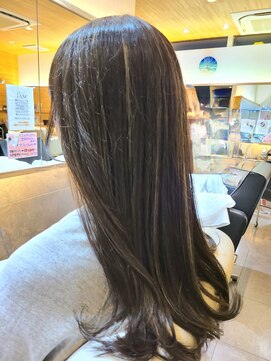 ハイライト/オリーブグレージュ/ロング