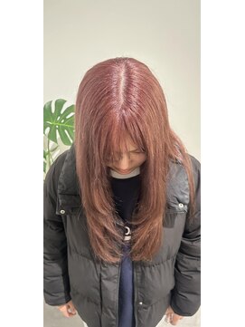 レイヤー×ピンクベージュ